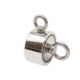 75mm dia x 25mm N42 Neodymium Pot Magnet with 2x M10 Eyebolts + 10 metre Rope - 200kg Pull