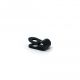 18mm dia x 6mm high Rubber Coated Cable Holding Magnet With 4.7mm Cable Clip - 1.6kg Pull