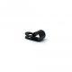 22mm dia x 6mm high Rubber Coated Cable Holding Magnet With 7.9mm Cable Clip - 4.3kg Pull