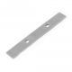 101 x 14.5 x 2mm thick Nickel Plated Mild Steel Plate + 2x 5.25mm c/sunk holes