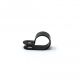 43mm dia x 6mm high Rubber Coated Cable Holding Magnet With 15.8mm Cable Clip - 8kg Pull