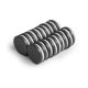 20mm dia x 3mm thick Y10 Ferrite Magnet With Self Adhesive Foam - 0.6kg Pull