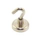 32mm dia Neodymium Clamping Magnet with M6 Hook or Eyebolt - 36.4kg Pull