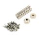 12mm Dia Neodymium Countersunk Magnets & Screws Pack