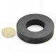 60mm O.D x 24mm I.D x 8mm thick Y30BH Ferrite Ring Magnet - 2.4kg Pull