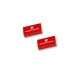 2x Alnico Rectangular Bar Magnets - 0.1kg Pull (10 x 5 x 20mm)