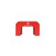 Red Alnico Horseshoe Magnet - 37kg Pull (70 x 41 x 57mm)