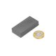 50 x 25 x 10mm thick Y30BH Ferrite Magnet - 3kg Pull