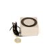 63.5 x 63.5 x 38.1mm thick Electromagnet with 6mm Mounting Hole - 204kg Pull (12V DC / 8W)