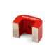 Medium Red Alnico Horseshoe Magnet - 9kg Pull (40 x 25 x 25mm)