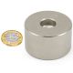 50mm dia x 30mm thick x 6mm c/s N42 Neodymium Magnet - 86.9kg Pull