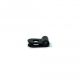 18mm dia x 6mm high Rubber Coated Cable Holding Magnet With 3.1mm Cable Clip - 1.6kg Pull