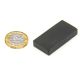 30 x 15 x 5mm thick Black Epoxy Coated N42 Neodymium Magnet - 10.1kg Pull