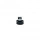 18mm dia x 6mm high Rubber Coated Cable Holding Magnet With 4.7mm Cable Clip - 1.6kg Pull