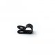 18mm dia x 6mm high Rubber Coated Cable Holding Magnet With 6.4mm Cable Clip - 1.6kg Pull