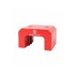 Red Alnico Horseshoe Magnet - 37kg Pull (70 x 41 x 57mm)