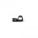 22mm dia x 6mm high Rubber Coated Cable Holding Magnet With 7.9mm Cable Clip - 4.3kg Pull