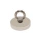 75mm dia x 15mm thick N42 Neodymium Pot Magnet with M10 Eyebolt + 10 metre Rope - 200kg Pull