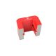 Red Alnico Horseshoe Magnet - 37kg Pull (70 x 41 x 57mm)