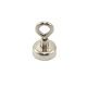 20mm dia Neodymium Clamping Magnet with M4 Hook or Eyebolt - 16.5kg Pull