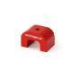 Medium Red Alnico Horseshoe Magnet - 9kg Pull (40 x 25 x 25mm)