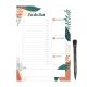 MagFlex® A4 Jungle Leaves To Do List Fridge Magnet - Flexible Magnetic Sheet