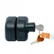 60 x 70 x 25mm Plastic Magnetic Gate Latch with Keys - Black