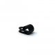 22mm dia x 6mm high Rubber Coated Cable Holding Magnet With 9.5mm Cable Clip - 4.3kg Pull