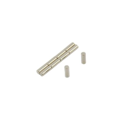 2.5mm dia x 7mm thick N42 Neodymium Magnet - 0.25kg Pull