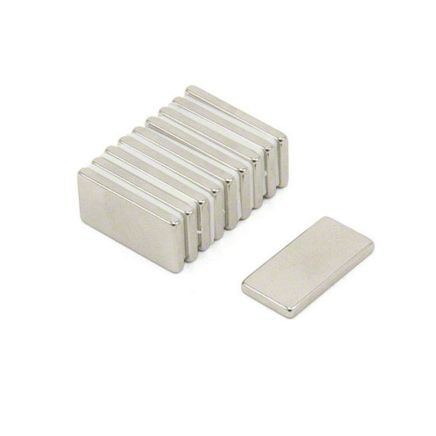 20 x 10 x 2mm thick N42 Neodymium Magnet - 2.1kg Pull