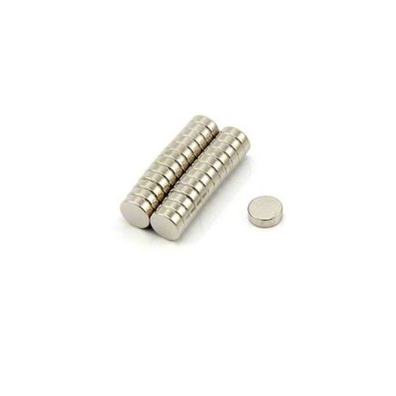 6mm dia x 2mm thick N35 Neodymium Magnet - 0.61kg Pull