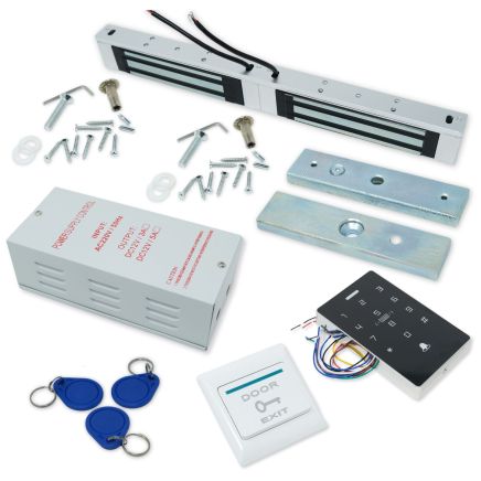 Standalone Access Control Door Entry Kit With 180kg Double Magnetic Door Lock