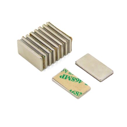 Adhesive 20 x 10 x 1.5mm thick N42 Neodymium Magnet - 2kg Pull