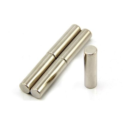 8mm dia x 30mm thick N42 Neodymium Magnet - 2.7kg Pull