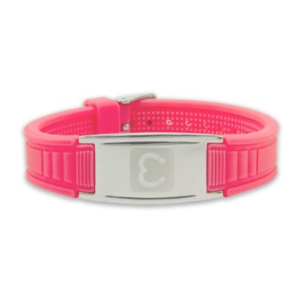 Magnets4 - Unisex Rare Earth Magnetic Sports Bracelet - Pink