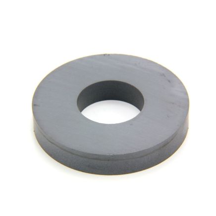 72mm O.D x 30mm I.D x 12mm thick Y30BH Ferrite Ring Magnet - 6.4kg Pull