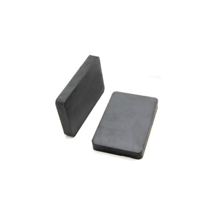 75 x 50 x 10mm thick Y30BH Ferrite Magnet - 4.8kg Pull