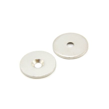 25mm dia x 2mm thick x 4mm c/sink Steel Disc