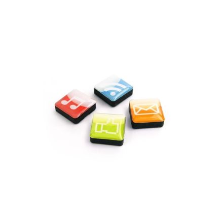 Assorted Icon / App Style Magnets - Apps ( 1 set of 4 )