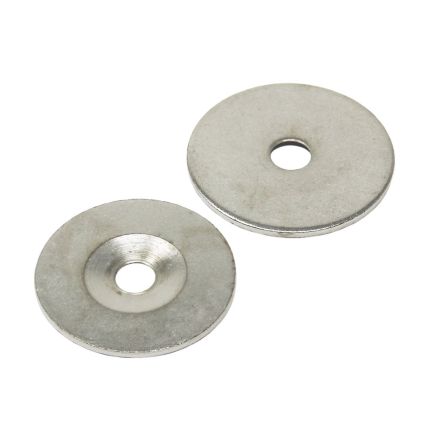 42mm dia x 2mm thick x 8.2mm c/sink Steel Disc