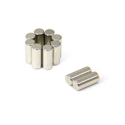 6mm dia x 14mm thick Diametrically Magnetised N42 Neodymium Magnet - 1.32kg Pull