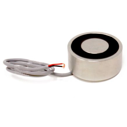 88.9mm dia x 38.1mm thick Electromagnet with 6mm Mounting Hole - 300kg Pull (12V DC / 8W)