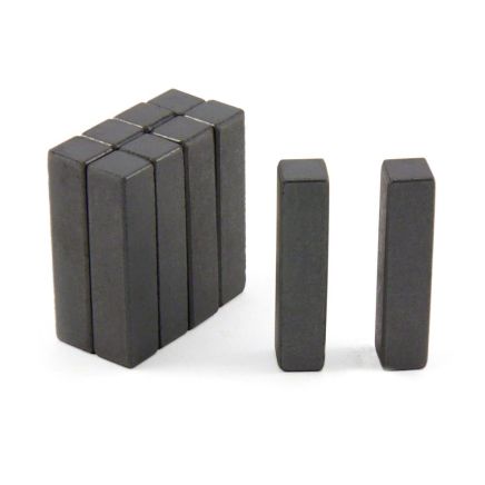 (Seconds) 9 x 9 x 39mm thick Y10 Ferrite Magnets - 0.16kg Pull (Pack of 10)