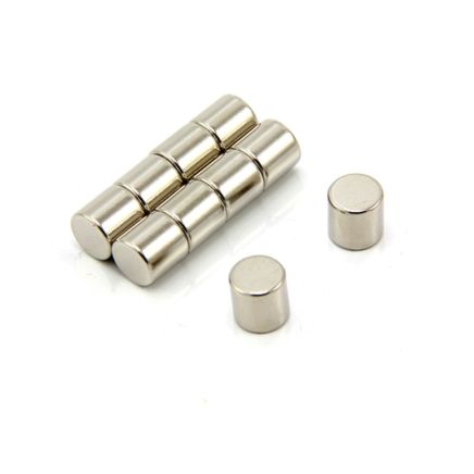 8mm dia x 8mm thick N42 Neodymium Magnet - 2.5kg Pull