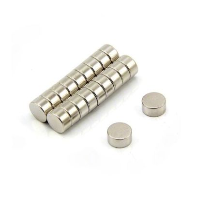 10mm dia x 5mm thick N35H Neodymium  Magnet - 2.5kg Pull