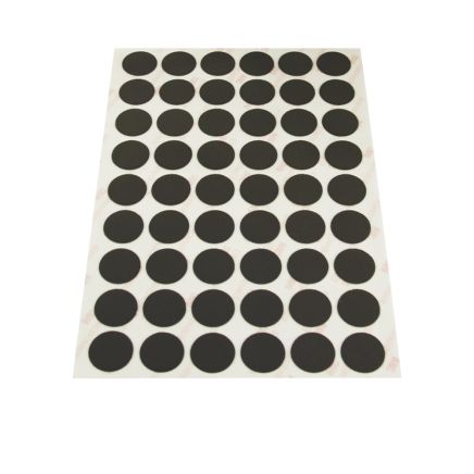 NeoFlex® 20mm Dia Self-Adhesive Flexible Neodymium Dots - 54 per A5 Sheet