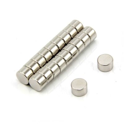 8mm dia x 5mm thick N42 Neodymium Magnet - 1.9kg Pull