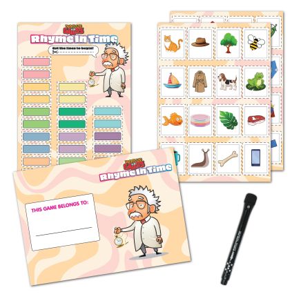 Professor Gauss™ Key Stage 1 Printed Magnet Game - Rhyming & Matching