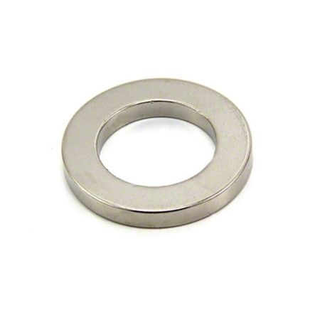 40mm O.D x 25mm I.D x 5mm thick Neodymium Magnet - 20kg Pull