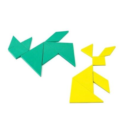 Coloured Educational Tangram - Logic Puzzle & Maths Game